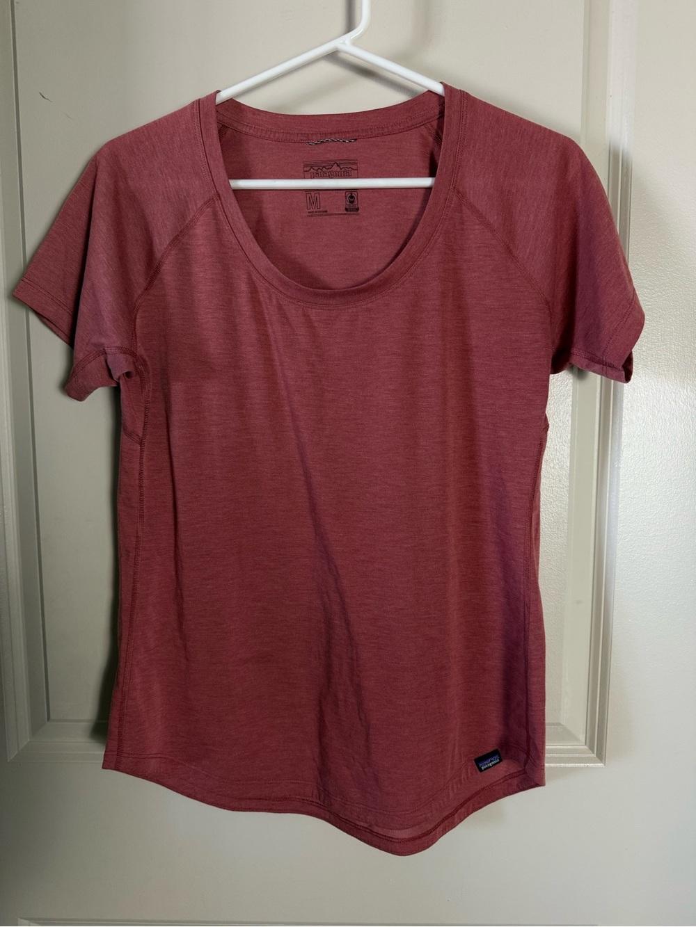 Patagonia Women’s Short-Sleeve Scoop Neck Tee Capilene Cool - Dusty Rose